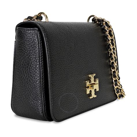 tory burch black leather bag.